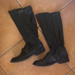 Sporto black knee high boots